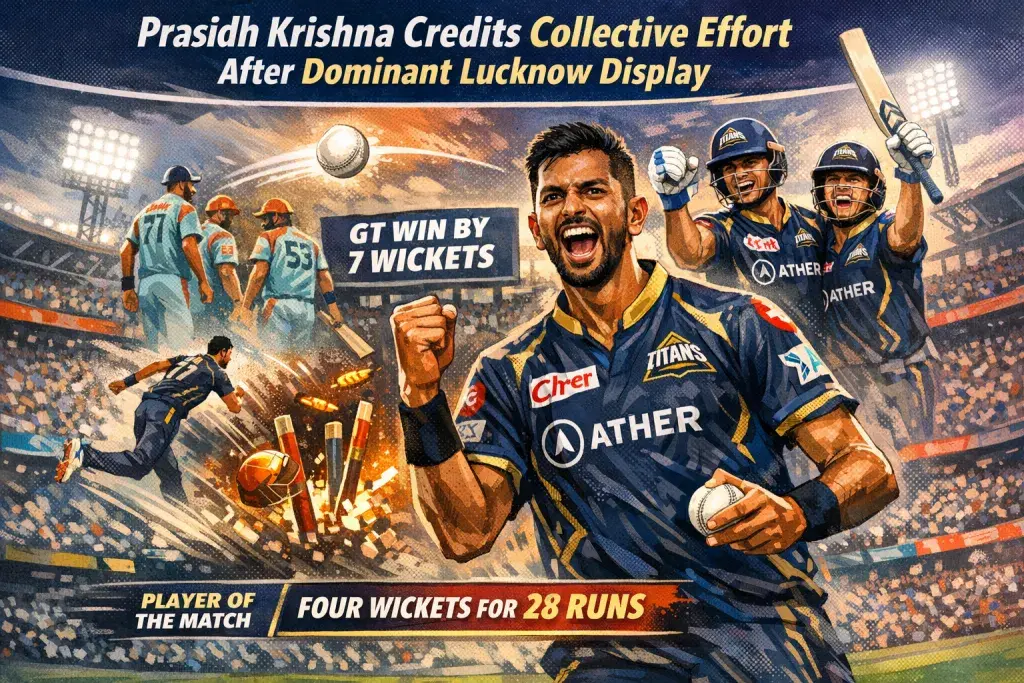 Prasidh Krishna Credits Collective Effort After Dominant Lucknow Display